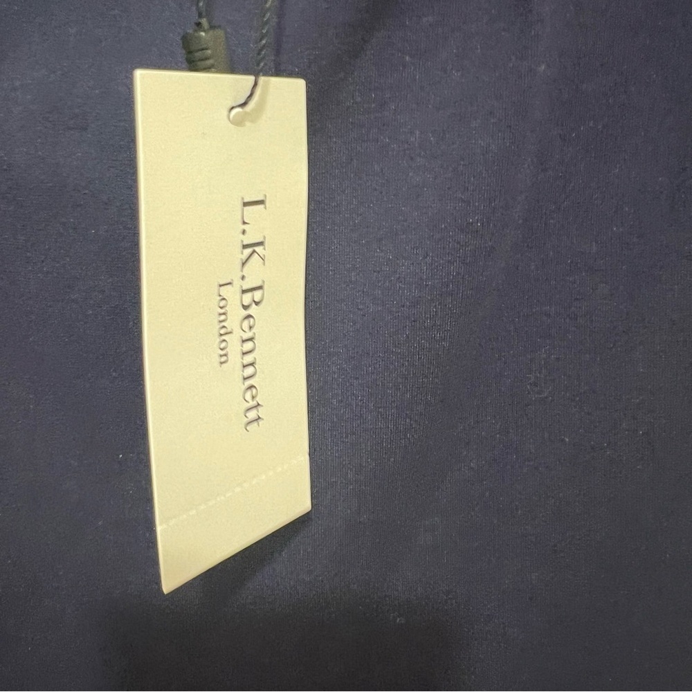 LK Bennet  10 Elegant Navy Blue Dress NWT - Picture 3 of 6